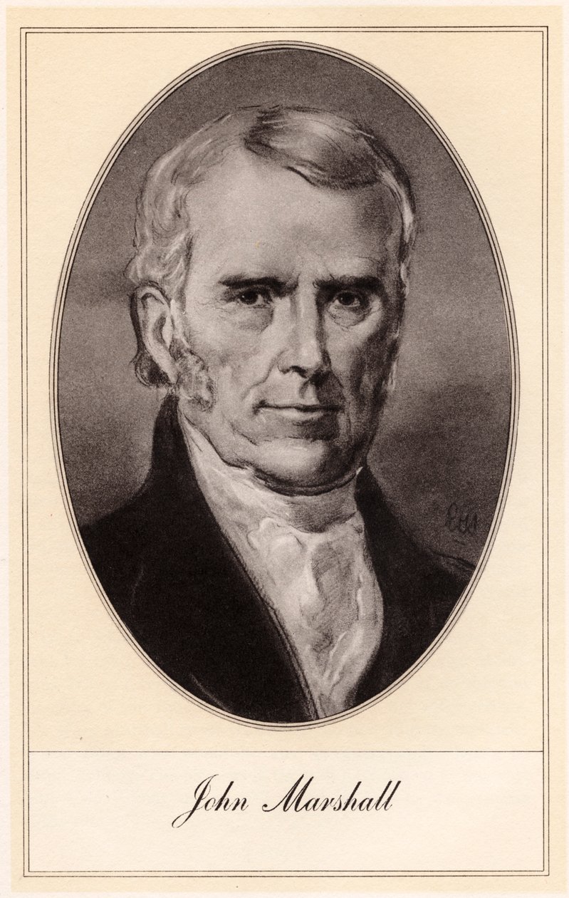 John Marshall, amerikansk statsmand og jurist, begyndelsen af det 20. århundrede. af Gordon Ross