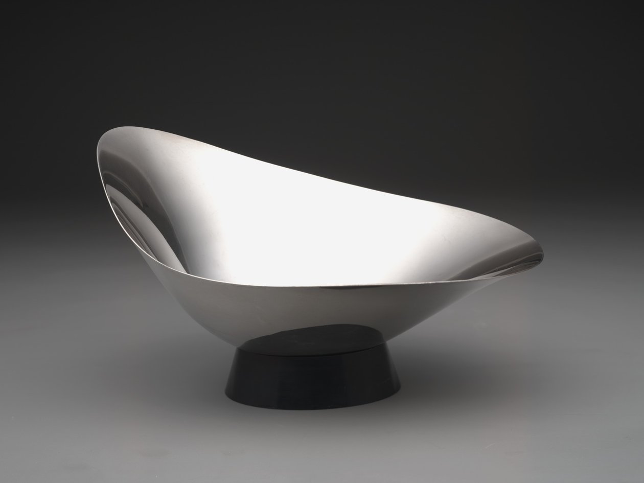 Moderne "Decorator" skål, ca. 1959 (sølvplade og plastik) af Gorham Manufacturing Company