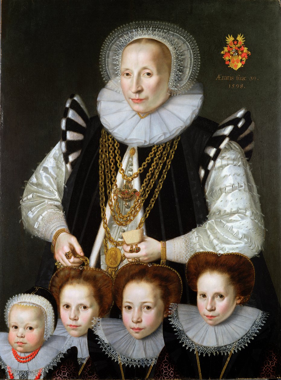 Et par familieportrætter, 1598 (for par se 228146) af Gortzius Geldorp