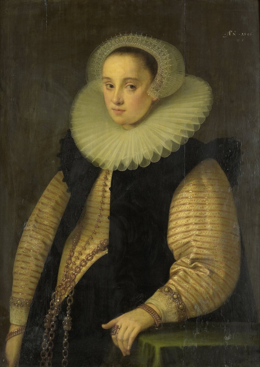 Hortensia del Prado (d 1627), hustru til Jean Fourmenois af Gortzius Geldorp