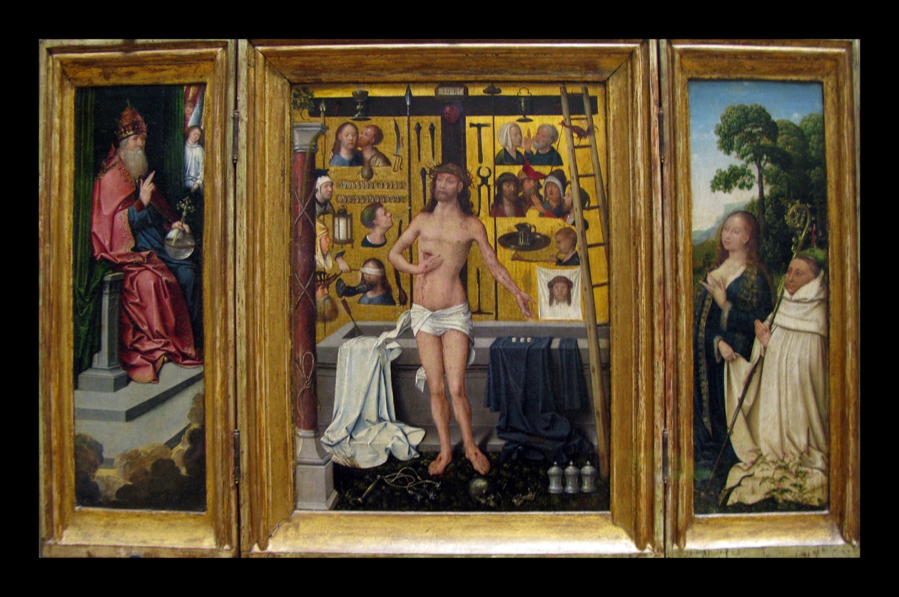 Triptykon af abbed Antonius Tsgrooten af Goswin van der Weyden