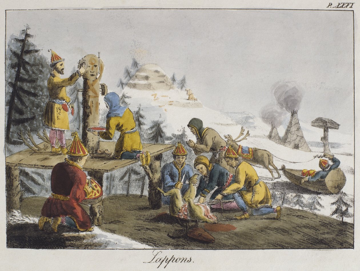 Laplandere af Gottfried or Godefroy Engelmann
