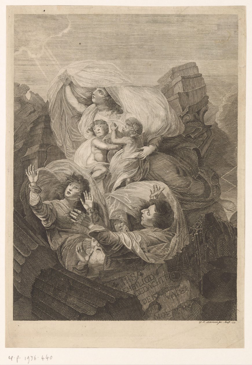 Allegorisk fremstilling af familien af Gottfried Arnold Lehman