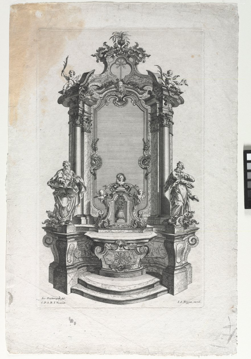 Model til alter for træskærere af Gottfried Bernhard Götz