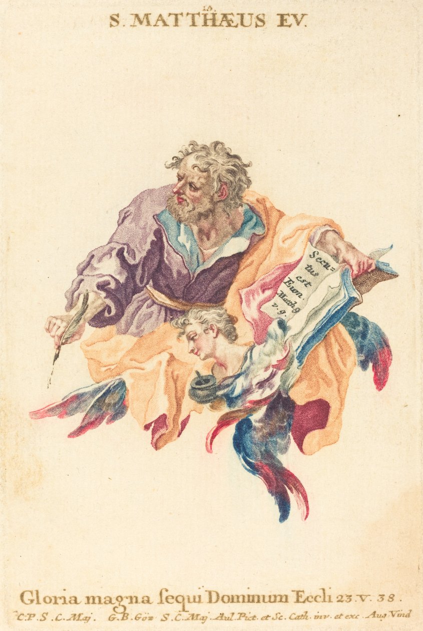 Sankt Matthæus Evangelisten af Gottfried Bernhard Götz