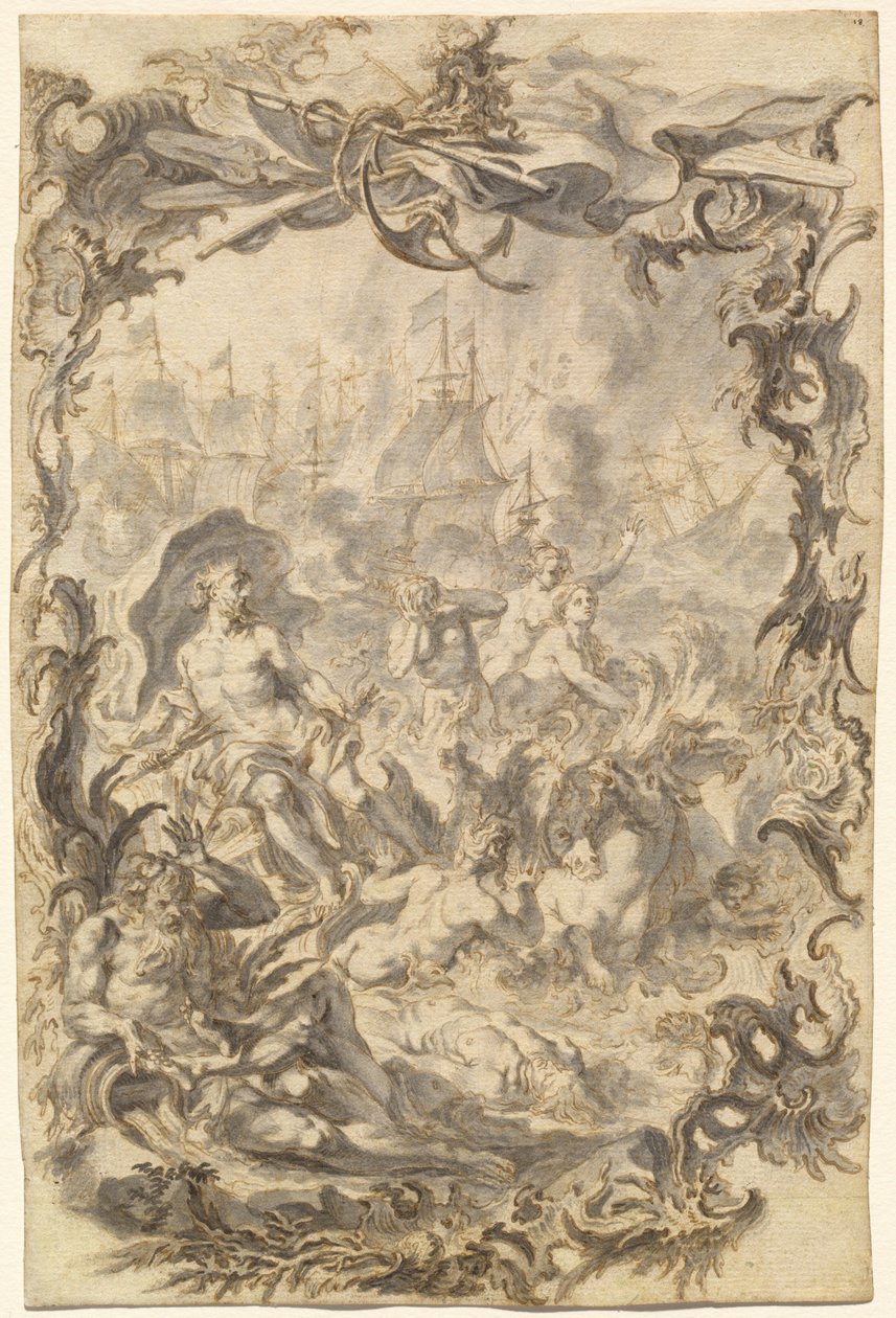 The Horrors of War: A Sea Battle af Gottfried Bernhard Götz