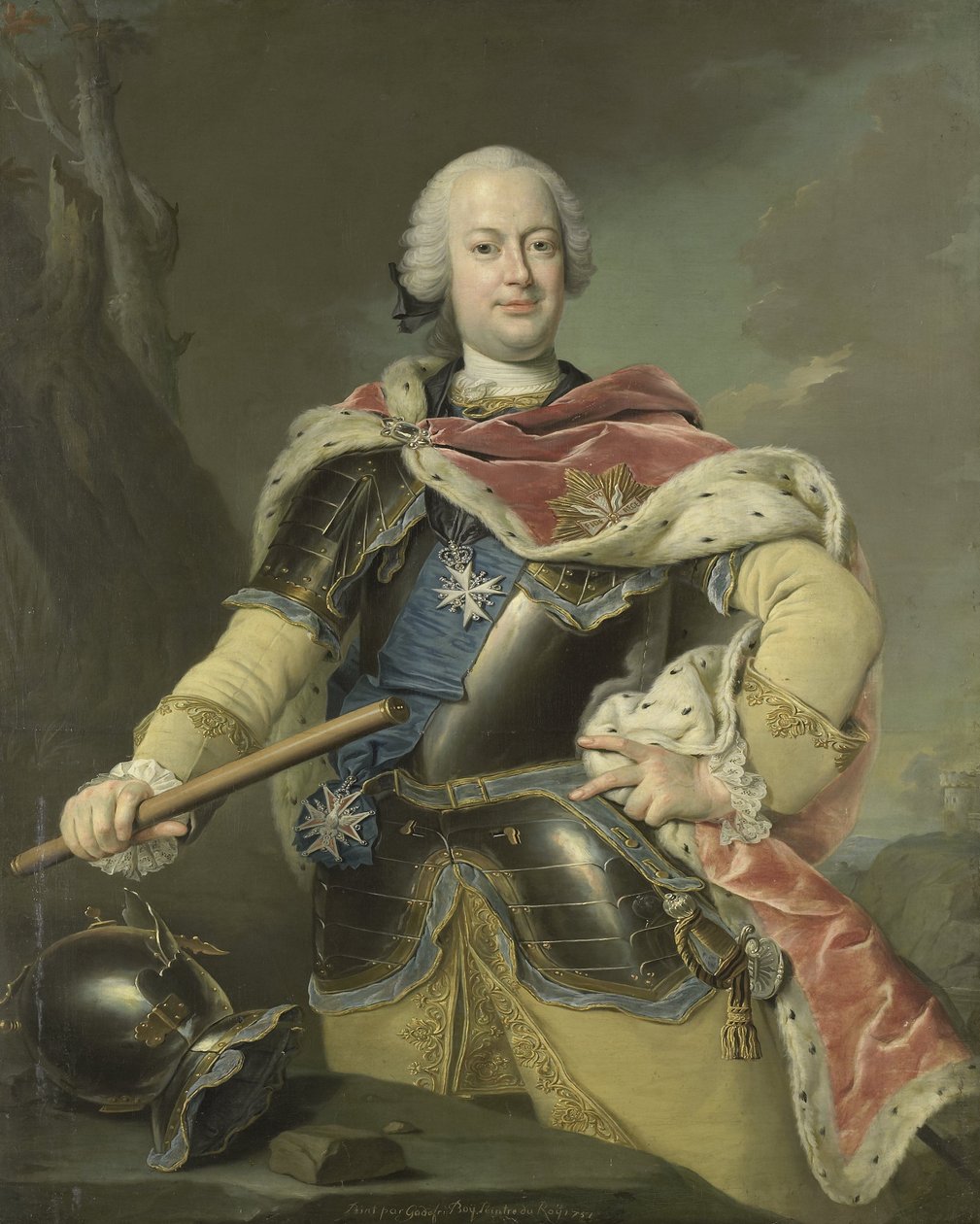 Portræt af Friedrich Christian (1722-63), kurfyrst af Sachsen og konge af Polen af Gottfried Boy