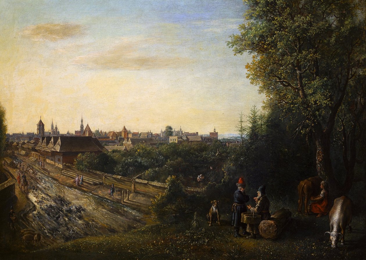 Udsigt over Krakow af Gottfried Libalt