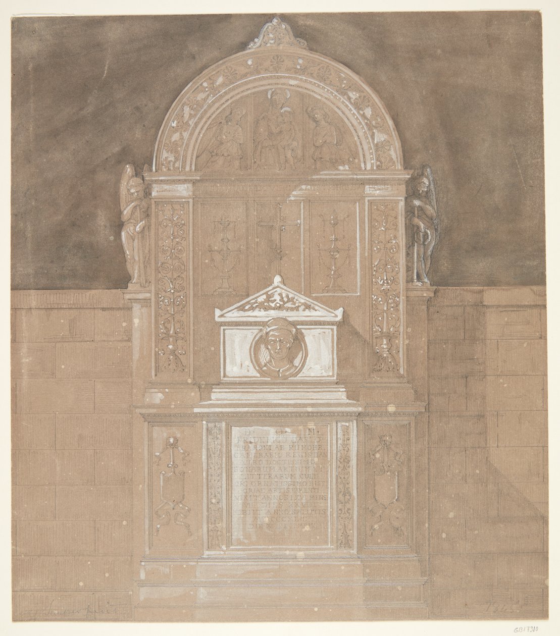 Gravmæle over baron C. F. von Rumohr 1845 af Gottfried Semper