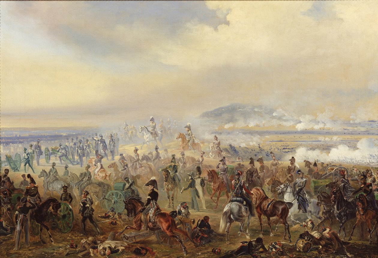 Slaget ved Leipzig i oktober 1813, 1886 af Gottfried Willewalde