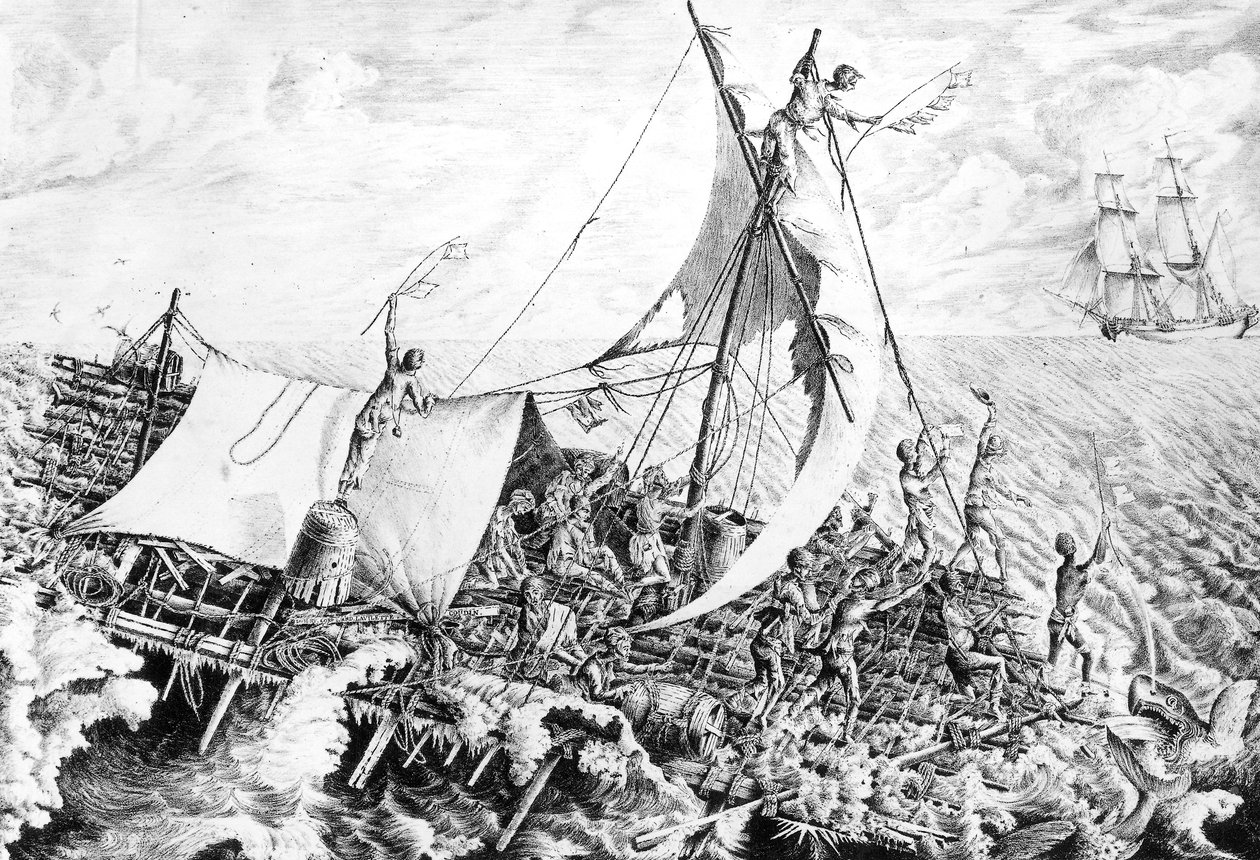 Medusas flåde 15. juli af Gottfried or Godefroy Engelmann