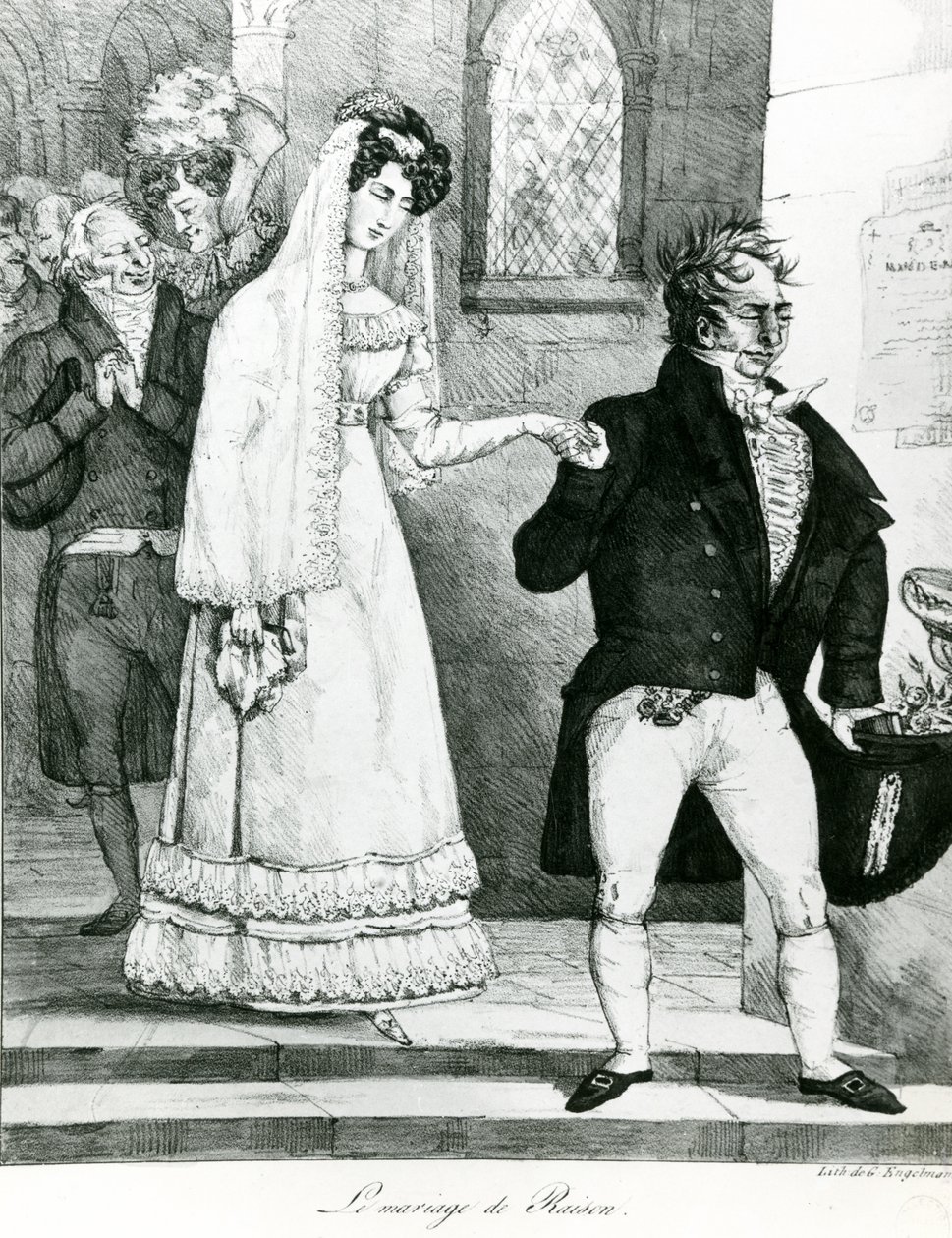 Fornuftsægteskab, 1822 af Gottfried or Godefroy Engelmann