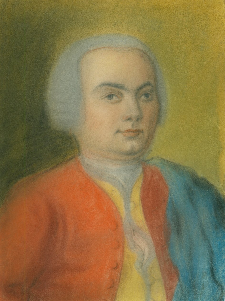 Pastelportræt af Carl Philipp Emanuel Bach af Gottlieb Friedrich Bach