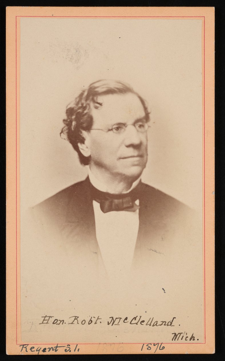 Portræt af Robert McClelland 1807-1880, 1876. af Gottschalk Grelling