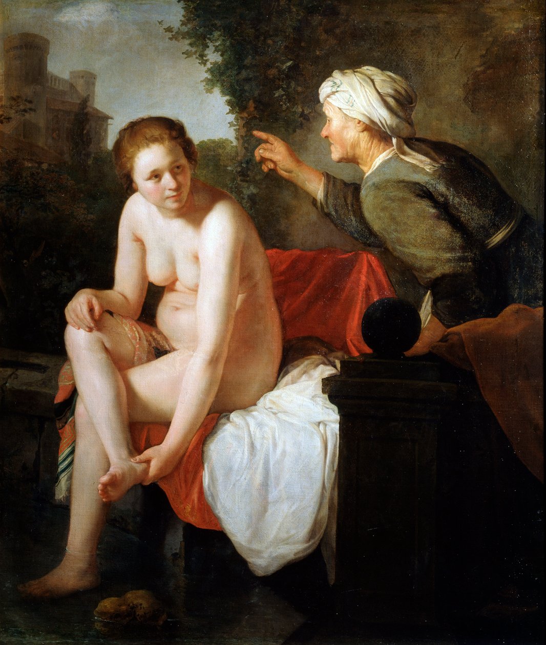 Badende Bathsheba, 1600-tallet af Govaert Flinck