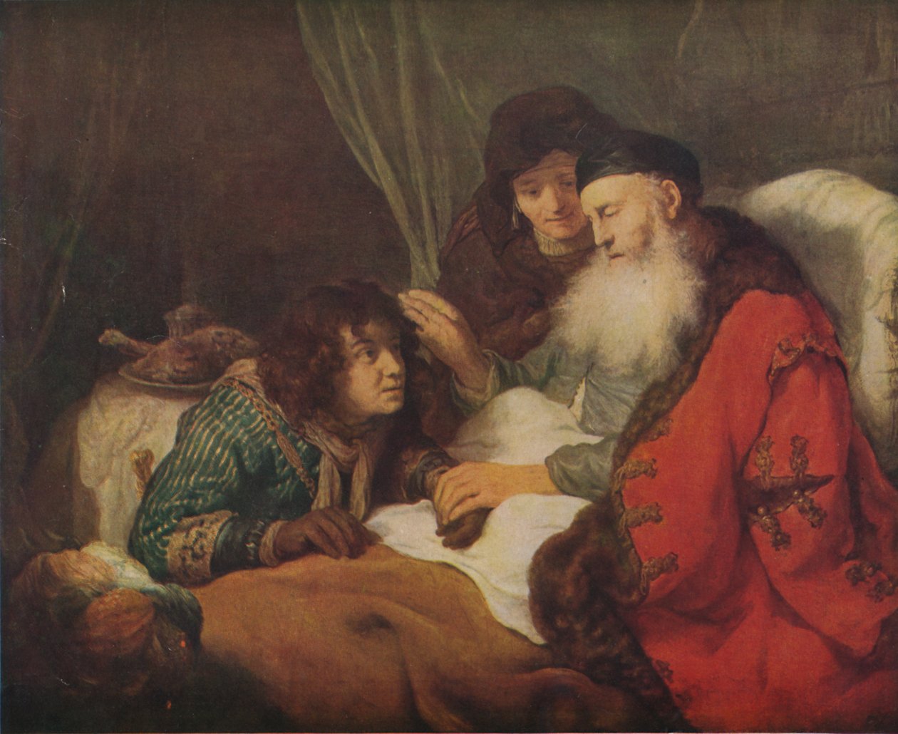 Isaac Blessing Jacob, c1638, 1914. af Govaert Flinck