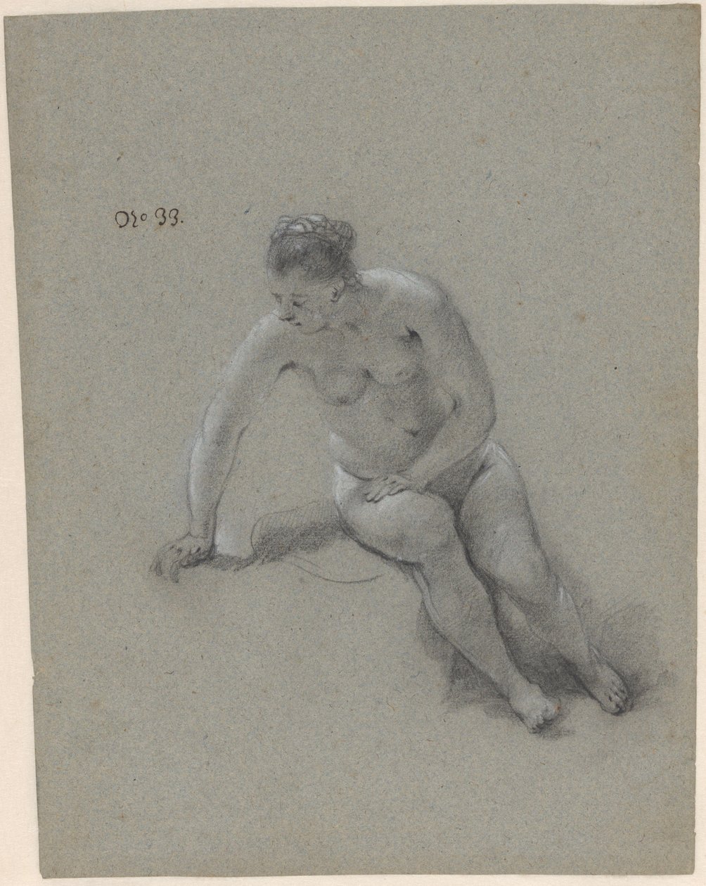 Siddende kvinde af Govert Flinck (attributed to)