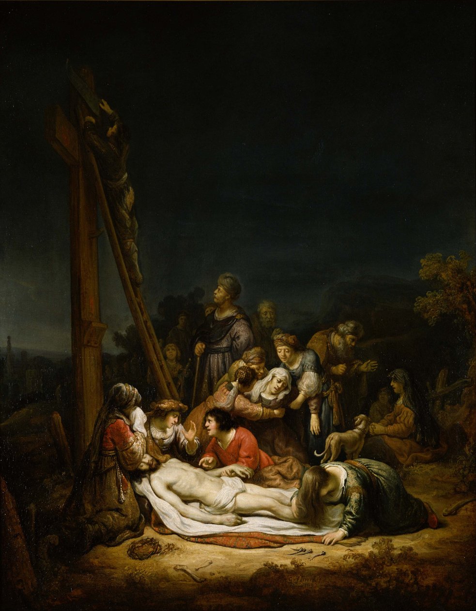 Kristus kondolerer. af Govert Flinck