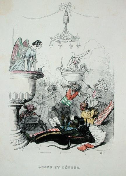 Engle og dæmoner, illustration fra 