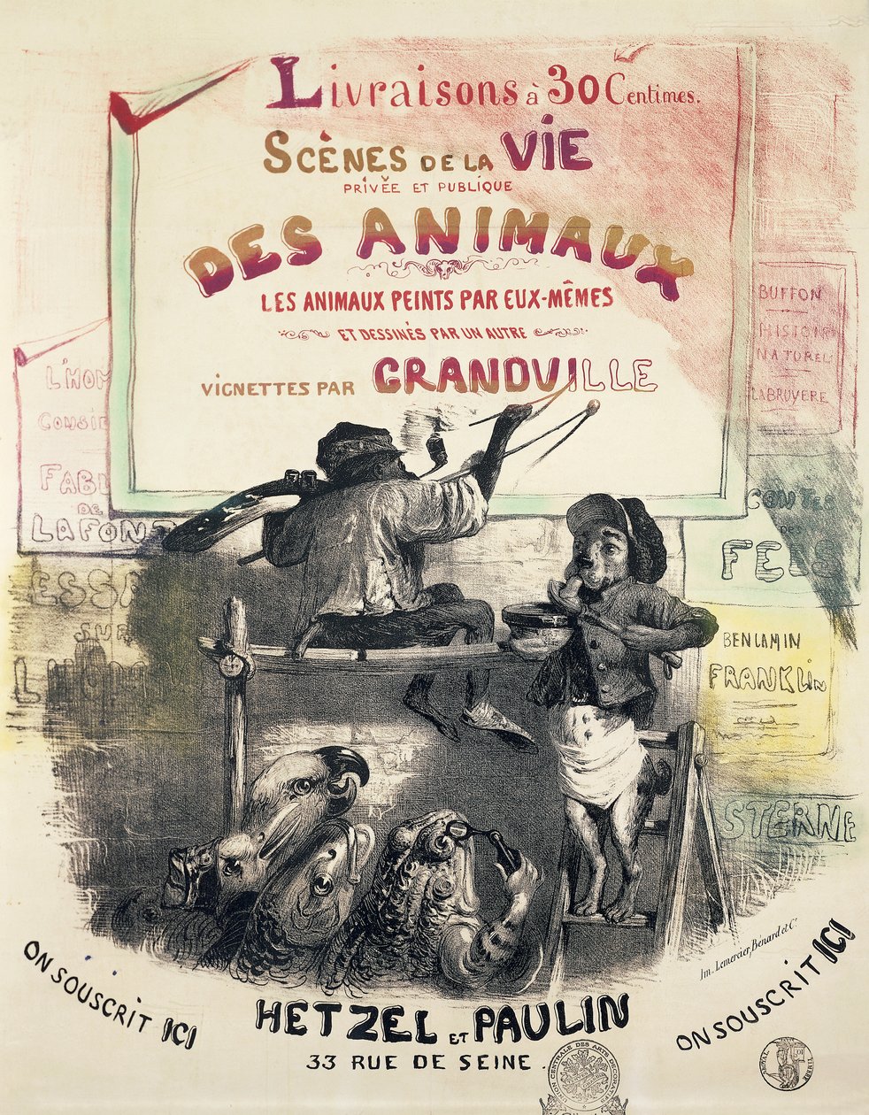 Scener fra dyrenes liv af Gerard Grandville (1803-1847) af Grandville