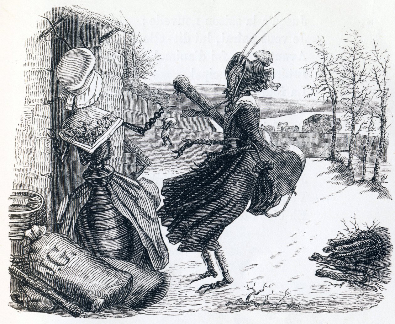 cikaden og myren - Fabler af La Fontaine af Grandville
