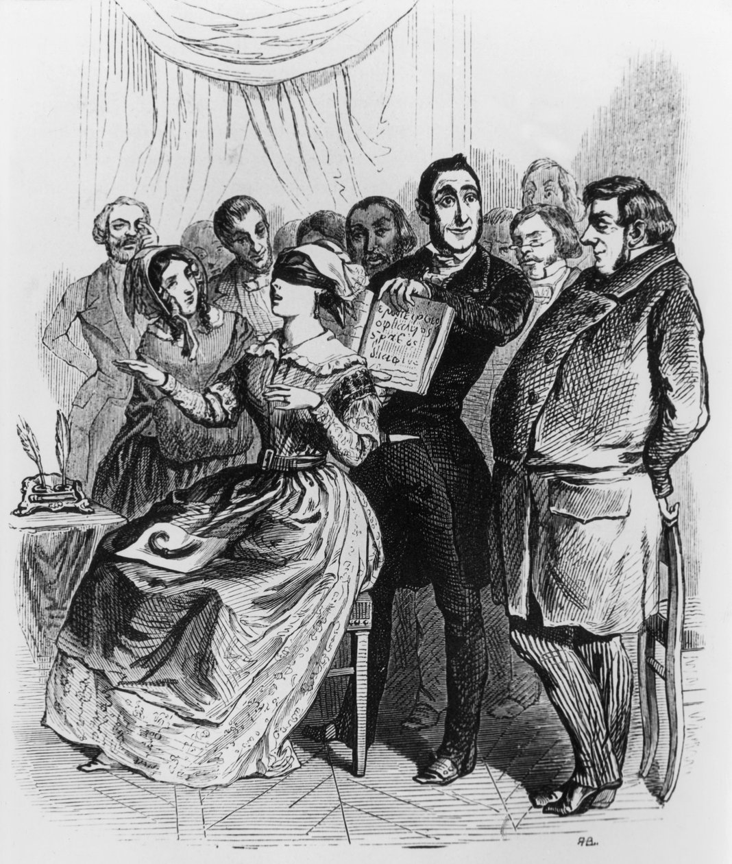 Blind offentlig clairvoyant commwalker Emne, der ser timen gennem maven og læser gennem rygraden af Grandville (1803 47)