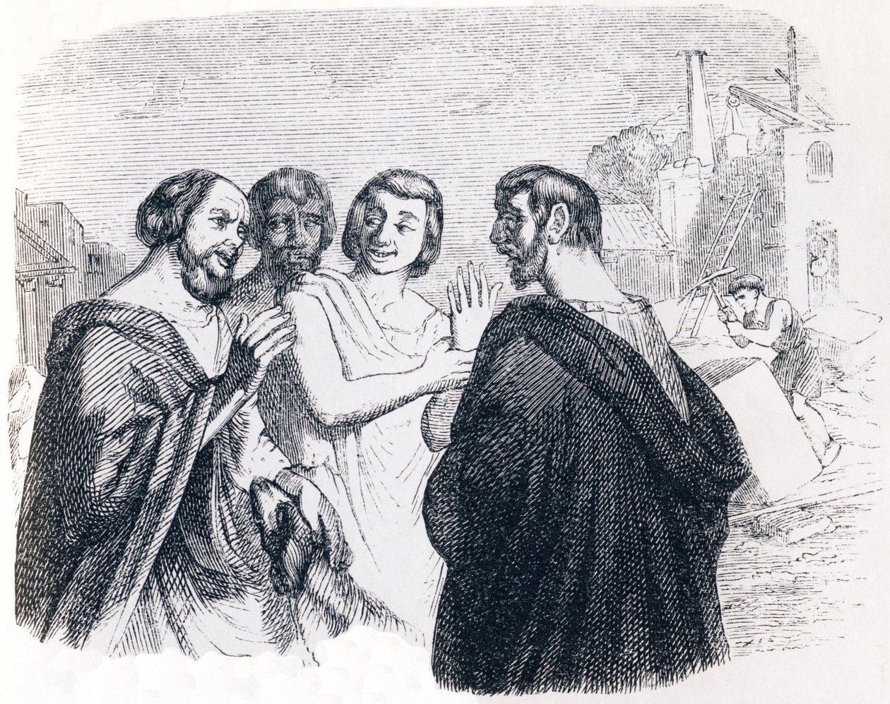 Socrats tale (Parole de Socrate) - Fabler af La Fontaine af Grandville