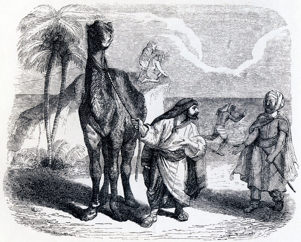 Kamelen og de flydende pinde - Fabler af La Fontaine af Grandville