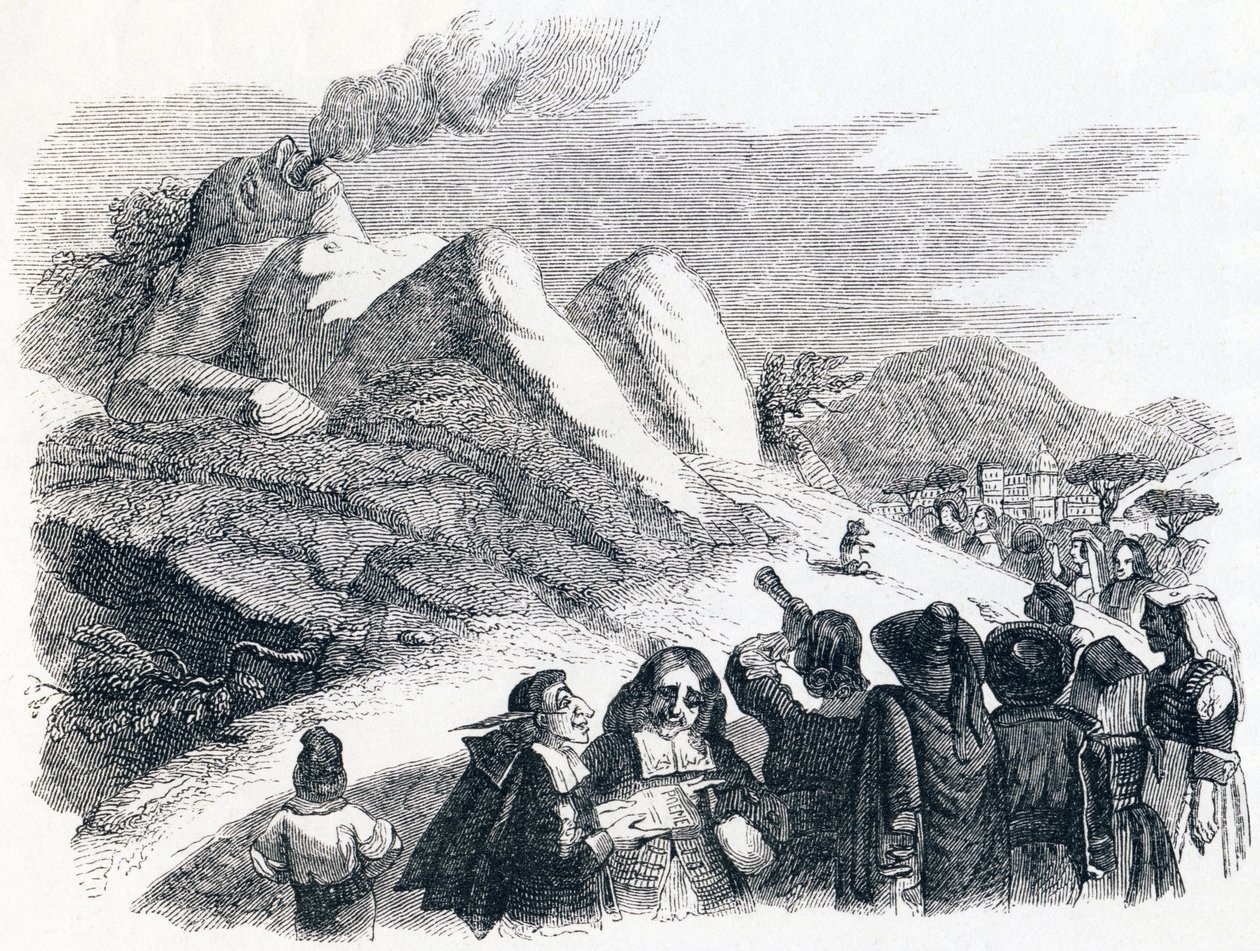 Bjerget der føder - Fabler af La Fontaine af Grandville