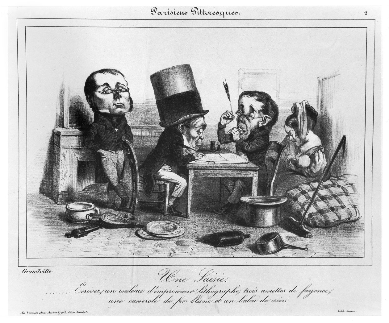 Et Anfald, ca. 1840 af Grandville