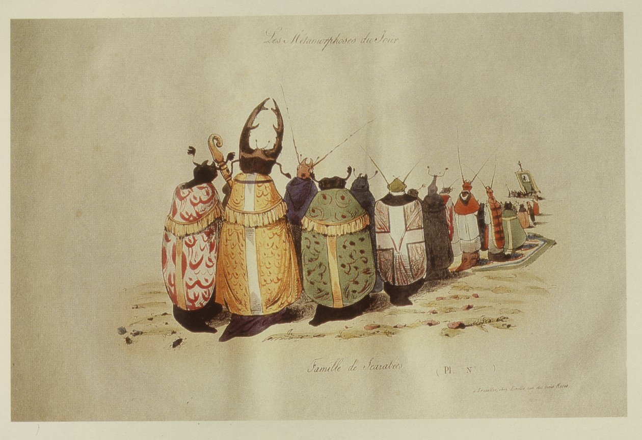 Scarabs familie, 1828-29 af Grandville
