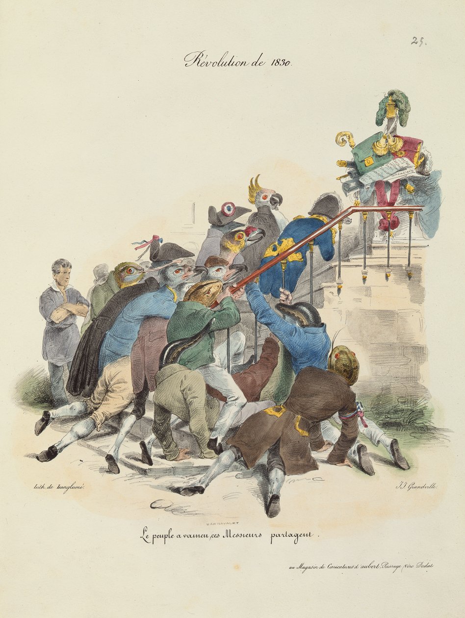 Revolutionen i 1830 af Grandville 1803 47 after Grandville 1803 47 after