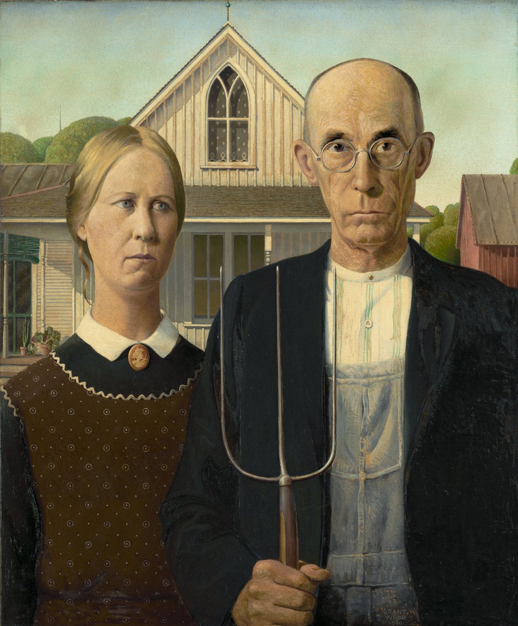 Amerikansk gotisk af Grant Wood