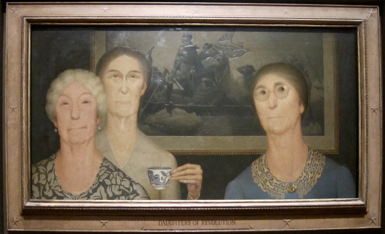 Revolutionens døtre af Grant Wood