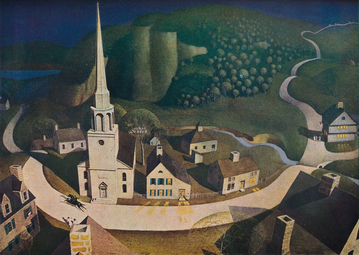 The Midnight Ride of Paul Revere, 1931, 1943. af Grant Wood