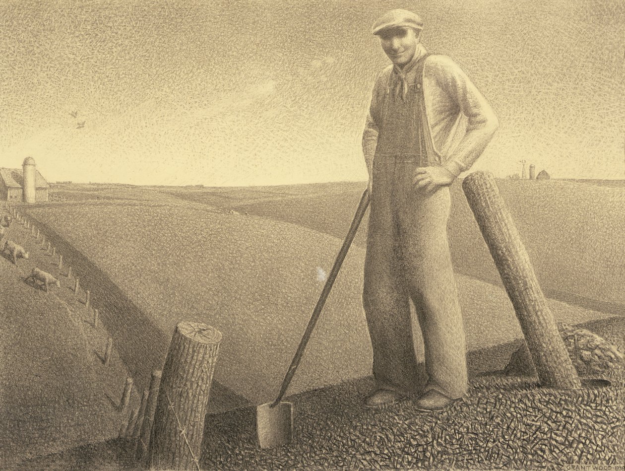 Om foråret af Grant Wood