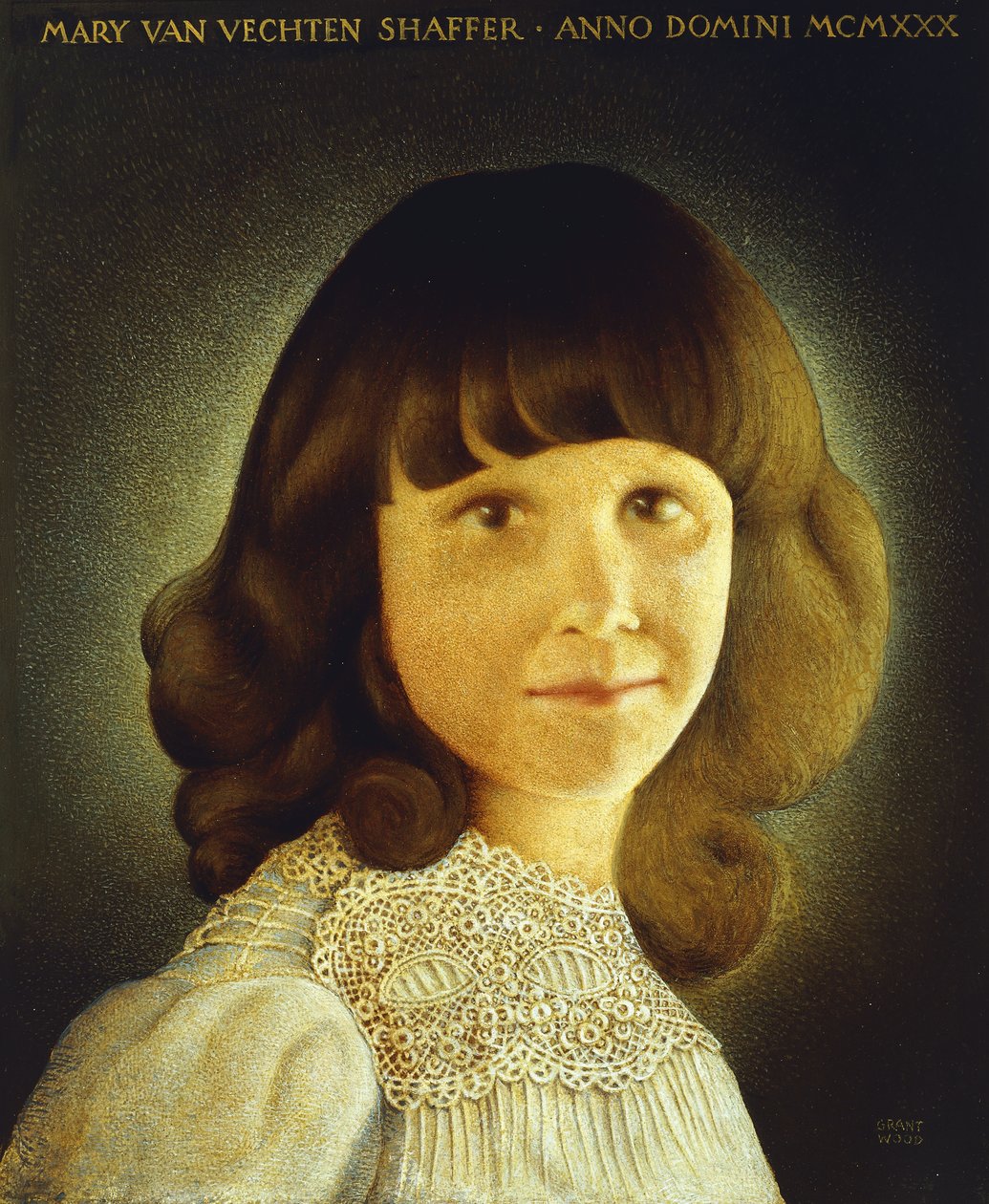 Portræt af Mary Van Vechten Schaffer, 1930 af Grant Wood