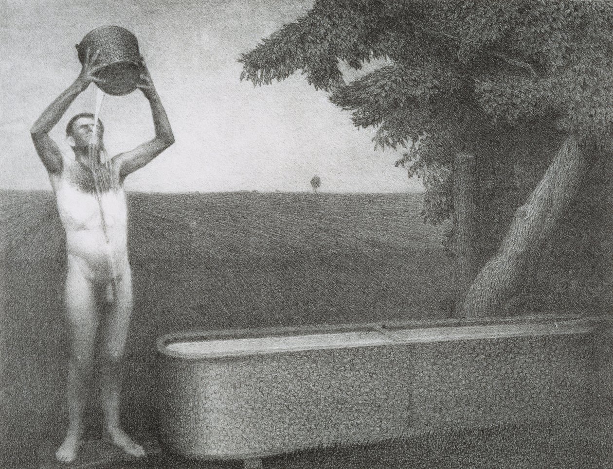 Sultry Night, 1939 af Grant Wood