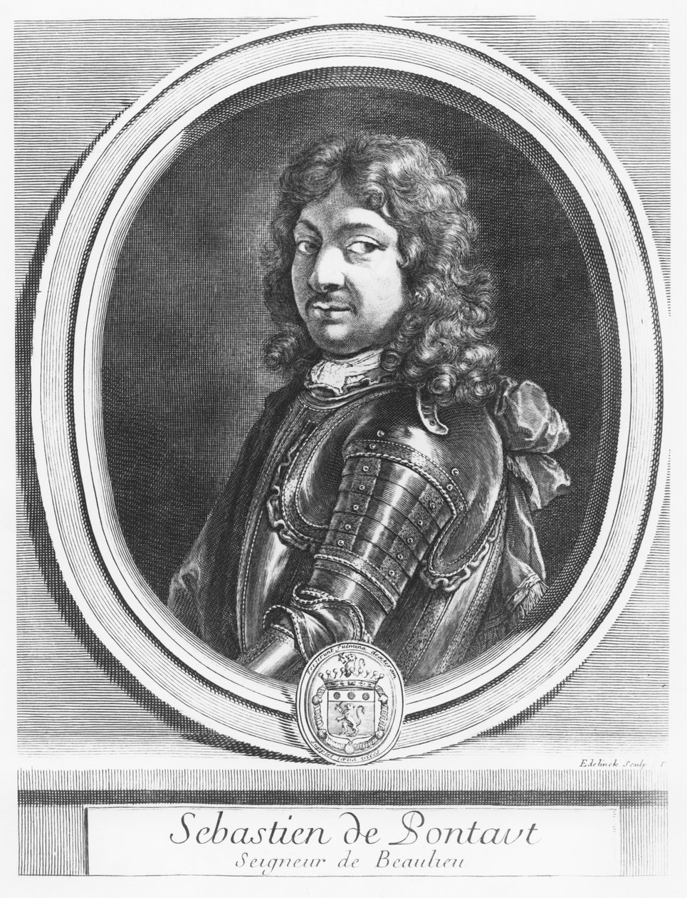 Sébastien de Pontault af Gérard Edelinck