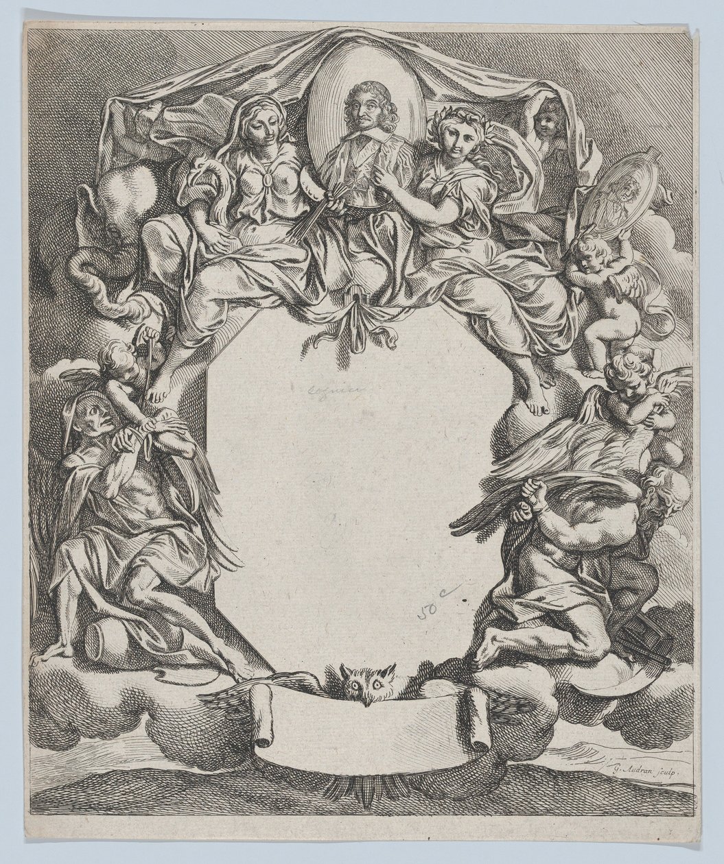 Portræt af Pierre Seguier, 1672. af Gérard Audran