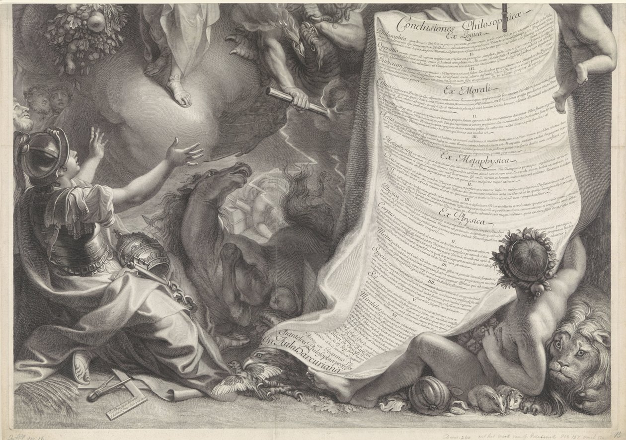 Allegori om Ludvig XIVs magt af Gérard Edelinck