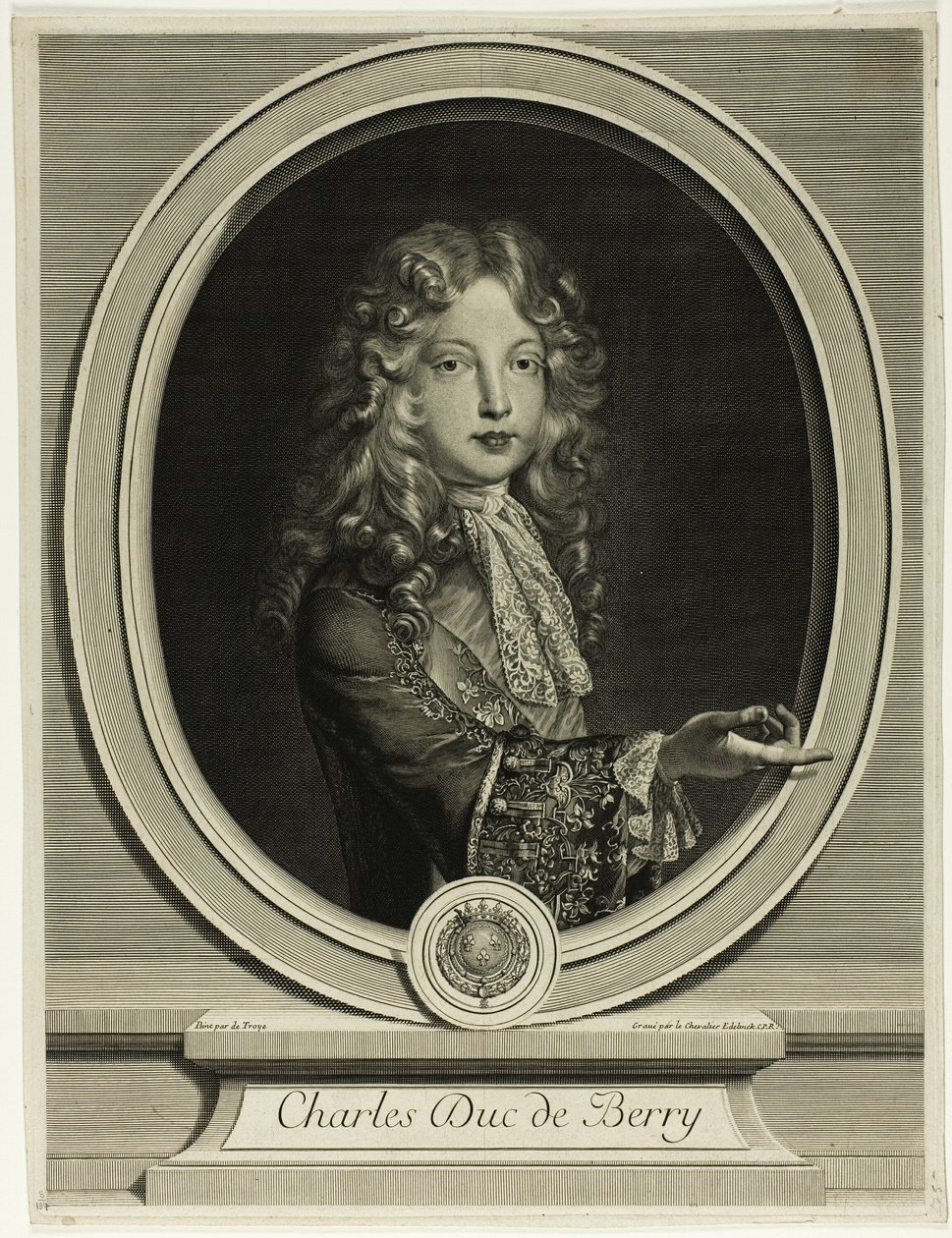 Charles Duc de Berry af Gérard Edelinck
