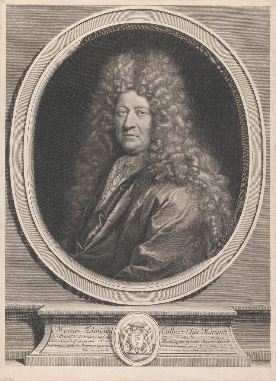 Édouard Colbert, Marquis de Villacerf af Gérard Edelinck