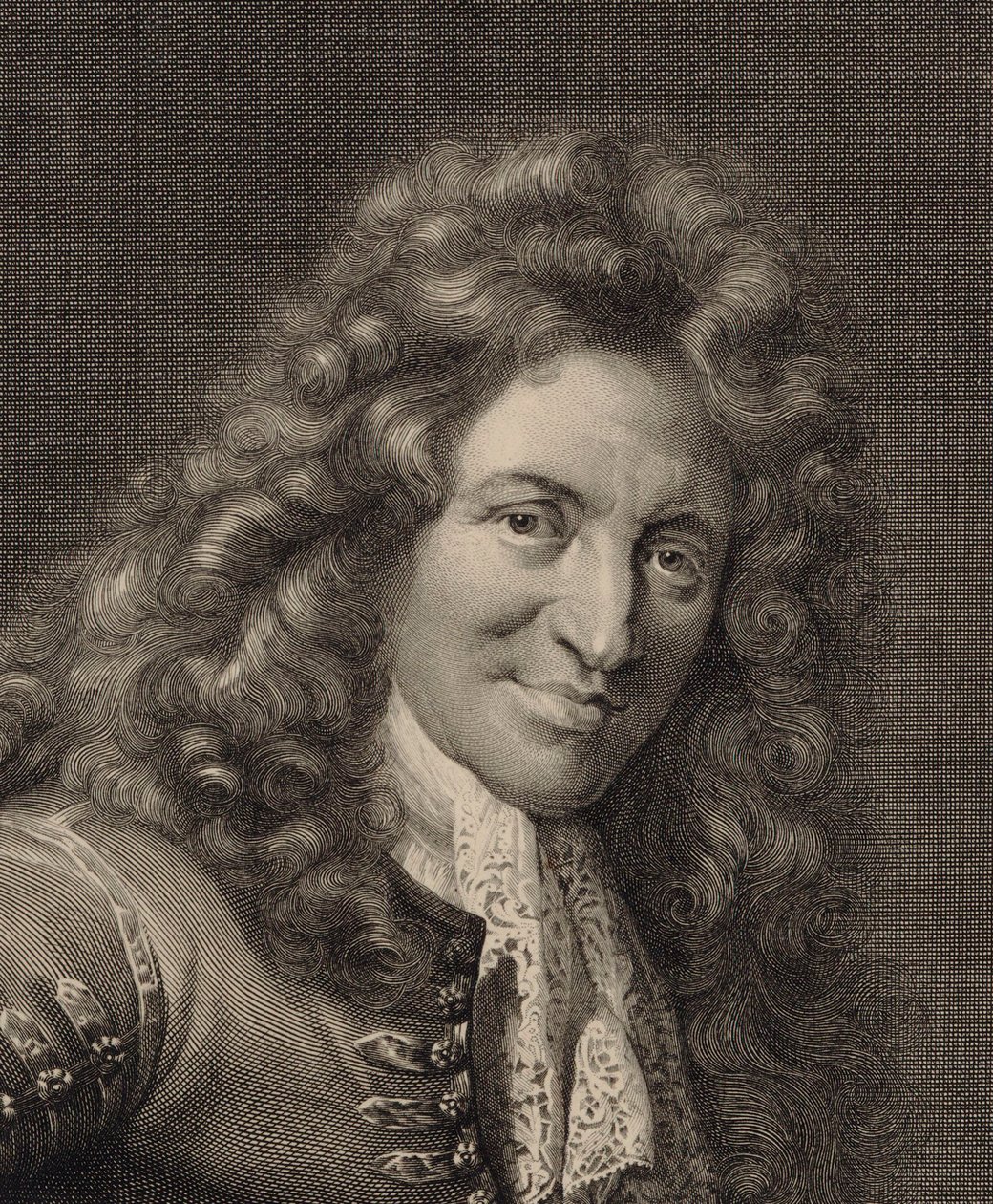 Portræt af lutenisten og komponisten Charles Mouton ca. 1626-1710, 1690