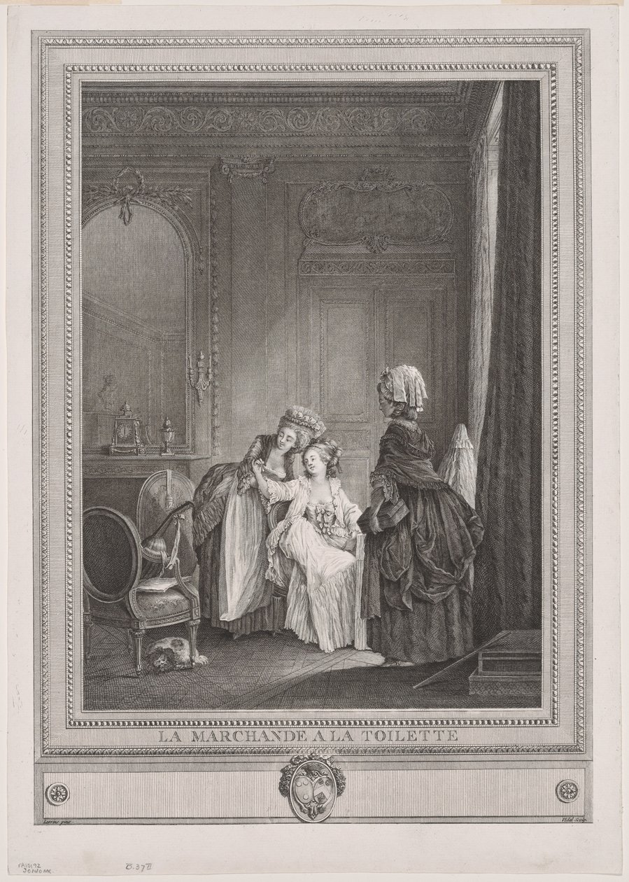 Handelskvinden i omklædningsrummet (La Marchande à la Toilette) af Gérard Vidal