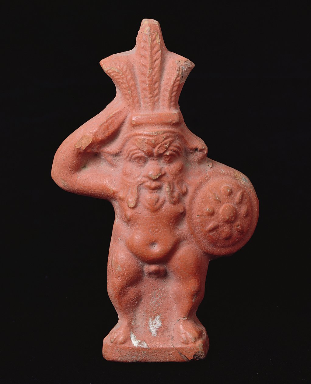 Statuette af den egyptiske husgud Bes af Greco Roman