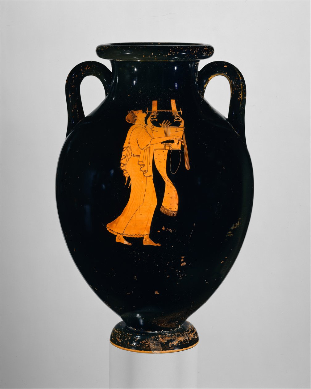 Amfora, sen arkaisk, ca. 490 f.Kr. (terracotta) af Greek