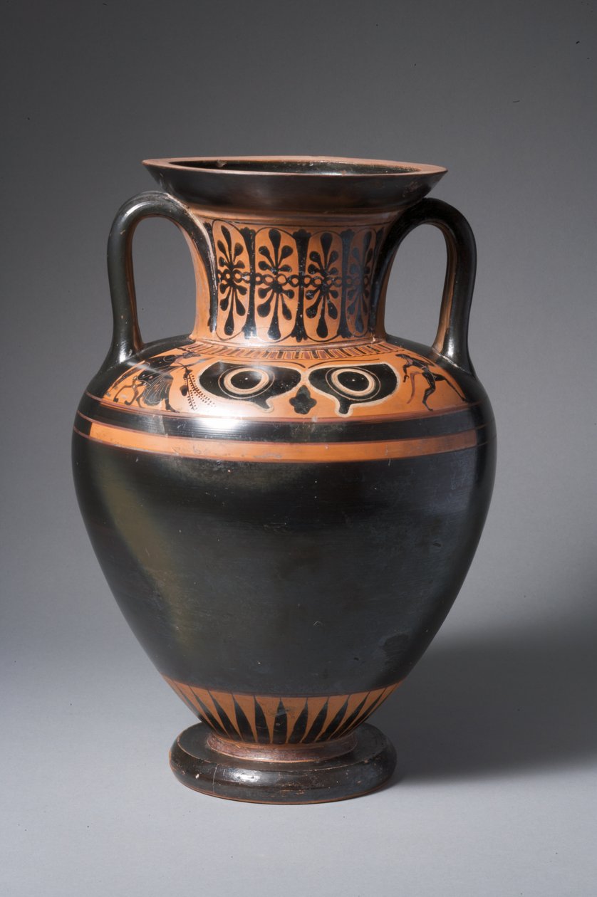 Attic sort figur hals amfora af Greek