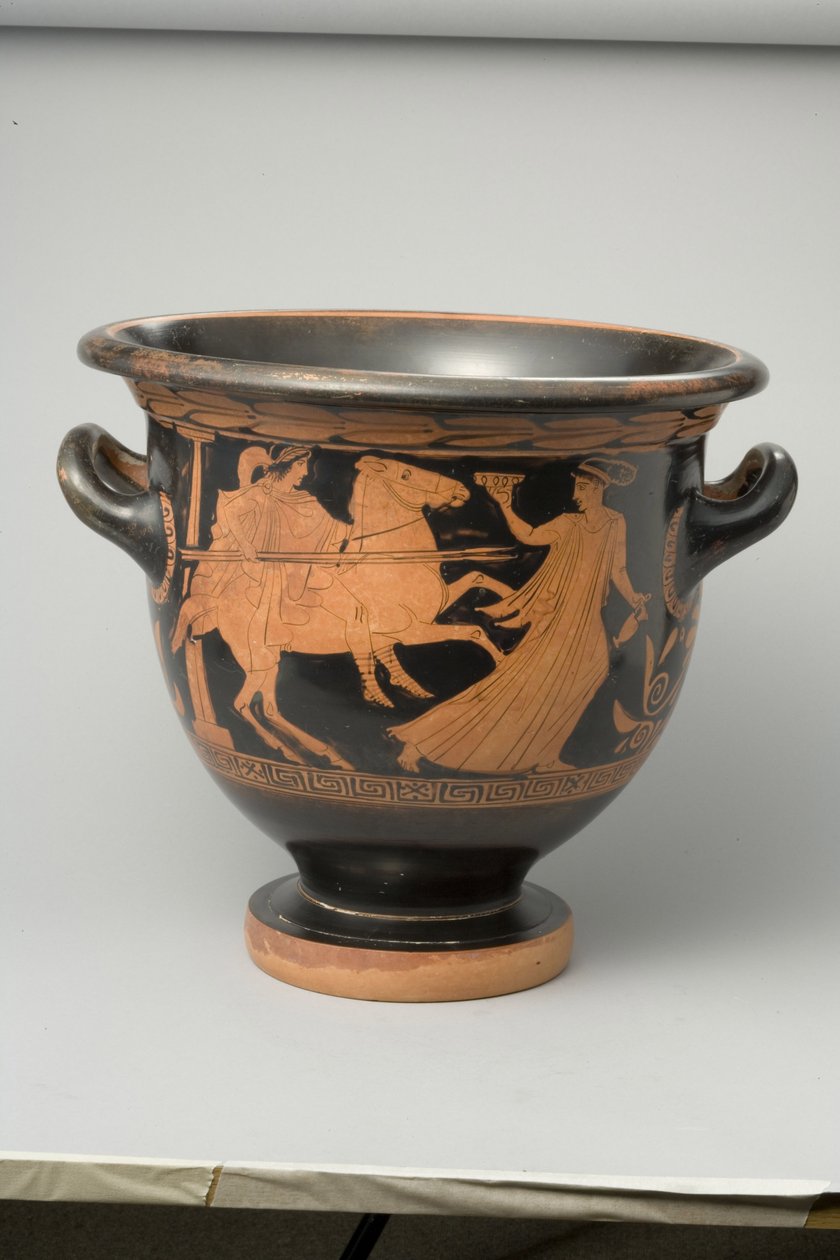 Attic rød figur klokke krater, ca. 440 f.Kr. (terracotta) (se 270384 for detaljer) af Greek