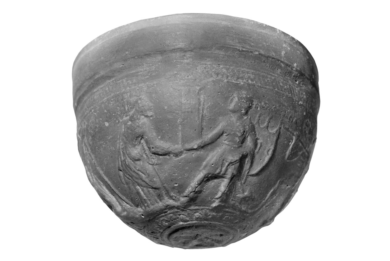 Skål med scener fra Iliaden og Ætiopien af Greek